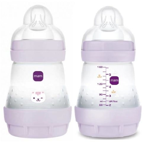 MAM Anti-Colic cumisüveg 160ml 0hó+ Lila Cica