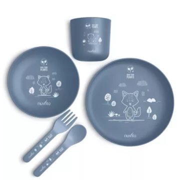 Nuvita étkészlet 5 részes - Powder Blue  12 hó+