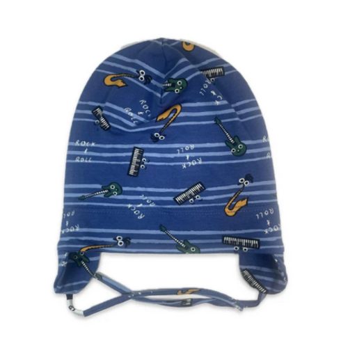 Minimanó Pamut kötős sapka (44) - Hangszer kék