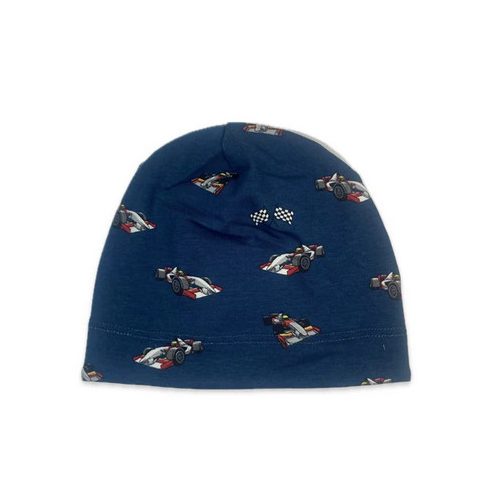 Minimanó Pamut sapka (44) - Versenyautó kék