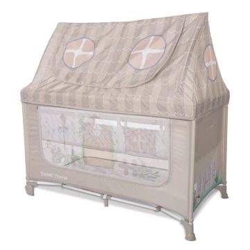   Lorelli Sweet Home 2, multifunkciós utazóágy tetővel - Beige 