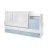 Lorelli Trend PLUS kombi ágy 70x165 - White Baby Blue
