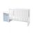 Lorelli Trend PLUS kombi ágy 70x165 - White Baby Blue