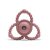 Lorelli Természetes szilikon csörgő-rágóka - Deep Pink 