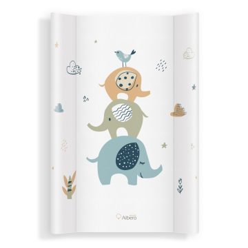 Albero Mio merev pelenkázó lap 47x70 cm - Elephants