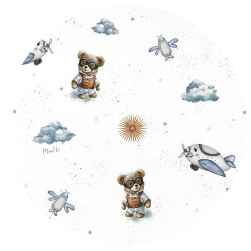 Baby Shop ágynemű huzat 90*120cm - kék maci 