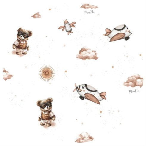 Baby Shop ágynemű huzat 90*120cm - bézs maci 