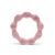 Lorelli Természetes szilikon rágóka karika - Deep Pink 