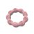 Lorelli Természetes szilikon rágóka karika - Deep Pink 