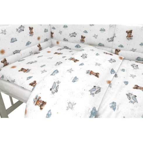 Baby Shop 3 részes ágynemű garnitúra - kék maci 