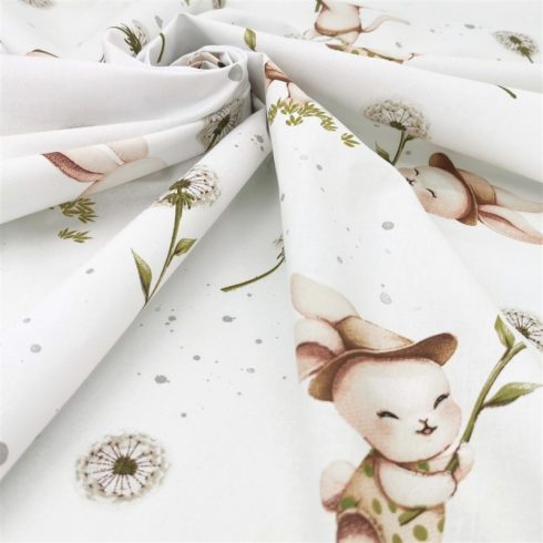 Baby Shop 3 részes ágynemű garnitúra - Nyuszi és cica