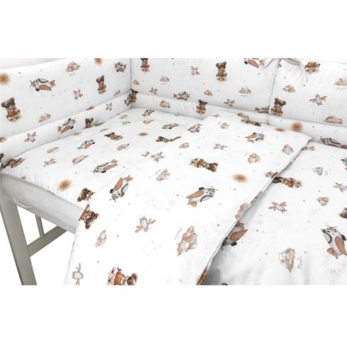 Baby Shop 3 részes ágynemű garnitúra - bézs maci