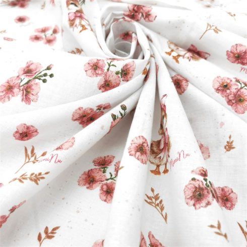 Baby Shop 3 részes ágynemű garnitúra - rózsaszín kacsa 