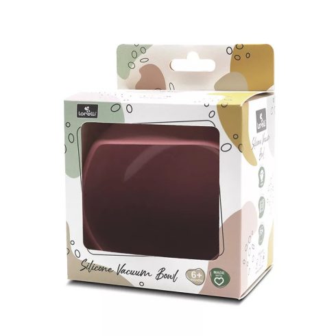 Lorelli Természetes szilikon tál - Deep Pink 