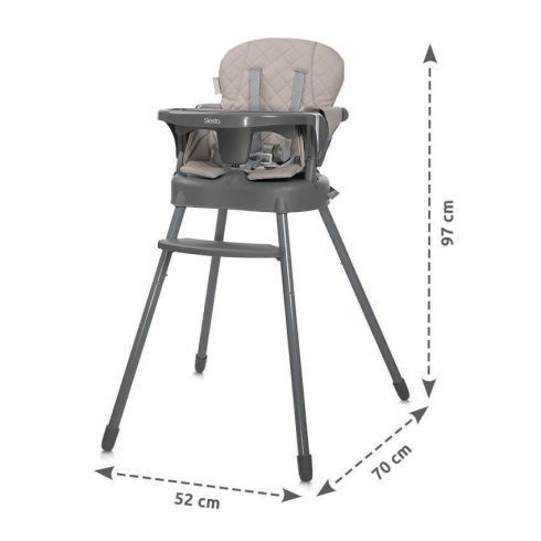 Lorelli Siesta 3az1-ben fix etetőszék - Green Leather 