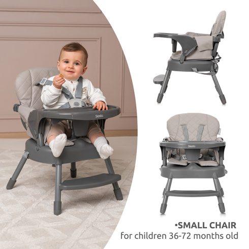 Lorelli Siesta 3az1-ben fix etetőszék - Green Leather 