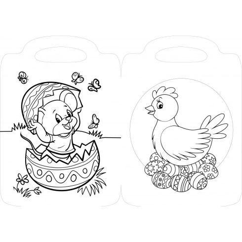 Nyuszi műhelye kifestő 