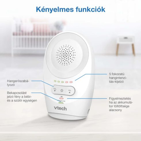 Vtech DM1111 megnövelt hatótávolságú digitális audió babaőrző