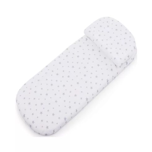 Chipolino matrac mózeskosárba 78x31x2 cm - Grey Stars
