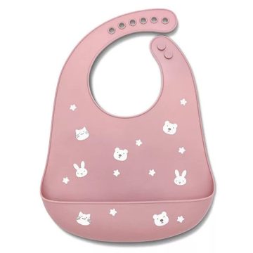 Lorelli szilikon előke - deep pink 