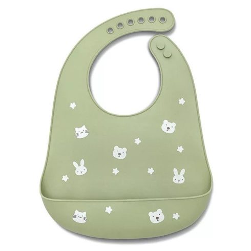 Lorelli szilikon előke - fresh green