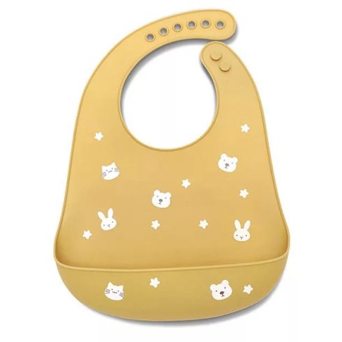 Lorelli szilikon előke - yellow