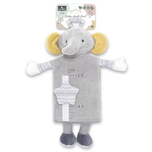 Lorelli Toys Magasságmérő Plüss - Elephant Grey 