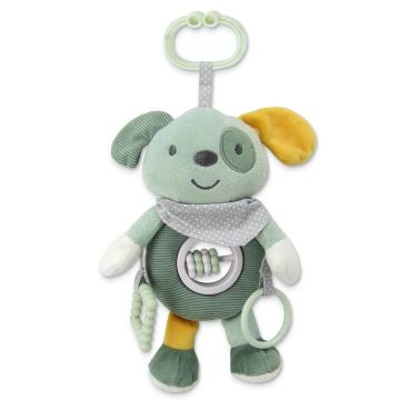 Lorelli Toys plüss csörgőjáték - Zöld Kutya