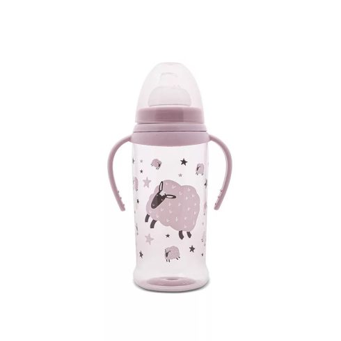 Lorelli My Friend itatópohár fogantyúval 360ml - Mellow Rose