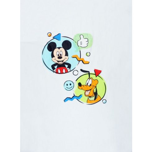 Disney Mickey és Plútó wellsoft béléses pamut babatakaró  70x90cm - fehér