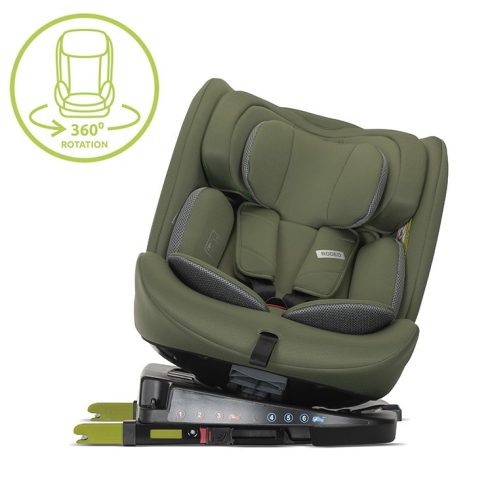 Lorelli Rodeo 360 isofix autósülés 40-150cm - Green&Grey 