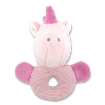 Lorelli Toys Plüss csörgő karika - Pink Unikornis
