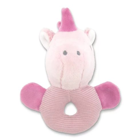 Lorelli Toys Plüss csörgő karika - Pink Unikornis