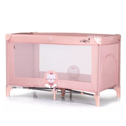 Chipolino Capri 1 szintes utazóágy - Cat pink