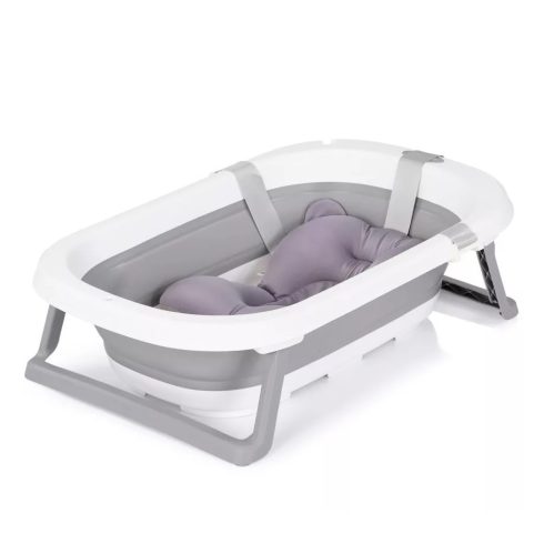 Chipolino Isla összecsukható kád hálós babatartóval 81 cm - Grey