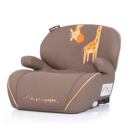 Chipolino Sonic autós ülésmagasító 125-150 cm Isofix - Giraffe 