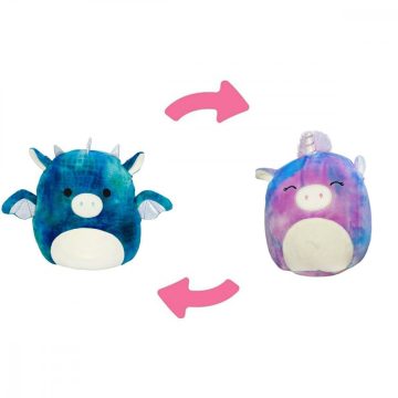   Kifordítható 2 az 1-ben Squishmallows 13 cm - Dominic a sárkány és Aina az unikornis