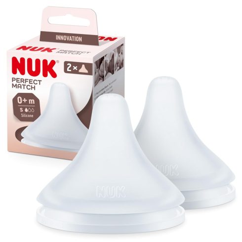 Nuk Perfect Match szilikon etetőcumi 0+hó 2 db - S méret