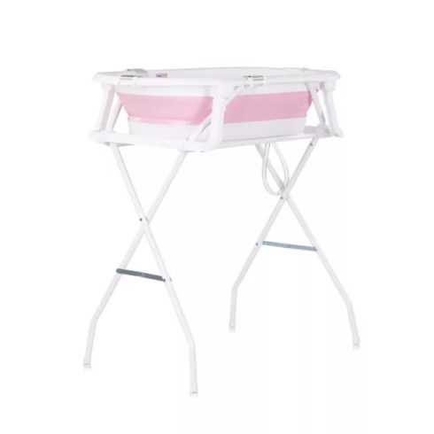 Chipolino Malibu kád leeresztő dugóval 87cm + állvány - pink