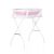 Chipolino Malibu kád leeresztő dugóval 87cm + állvány - pink
