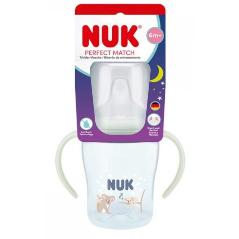 NUK Perfect Match tanulópohár Night 6+hó 150ml - kék koala