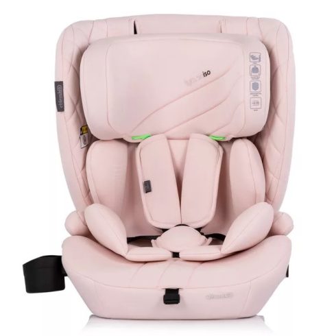 Chipolino Tycoon ISO autósülés Isofix 76-150cm - pink marshmallow 