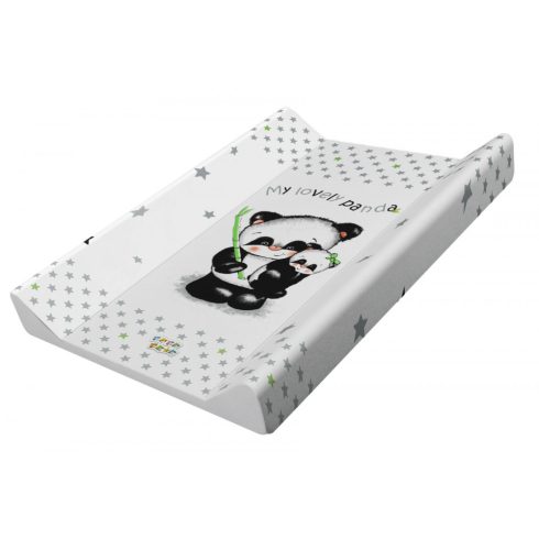 Babastar merev pelenkázó lap 50*70 cm - szürke panda és mamája