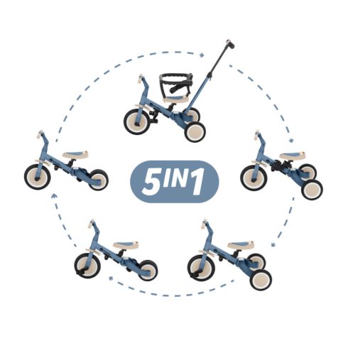 P&M Turbo 5in1 Multifunkciós tricikli - Ocean Blue