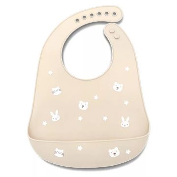 Lorelli szilikon előke - Beige 