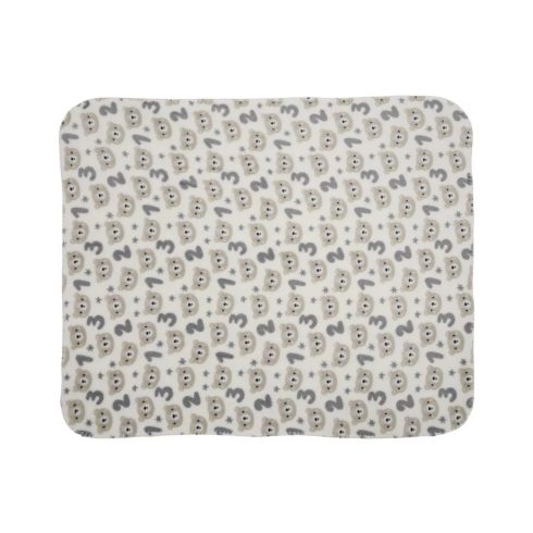 Lorelli Poffy Duo takaró 75x90 cm párnával 45x30 cm - White Beige Teddy Bear