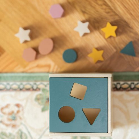 P&M Fa formaválogató játék Gravity Wood of Mars 12hó+ Cosmic Blue