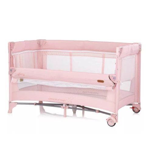 Chipolino Glory multifunkciós utazóágy - pink marshemllow

 

 
