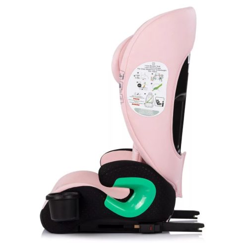 Chipolino Patrol autósülés Isofix 100-150cm - powder pink 