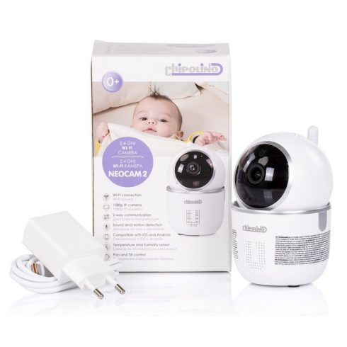 Chipolino Neocam 2 videós digitális bébiőr ip kamera - white